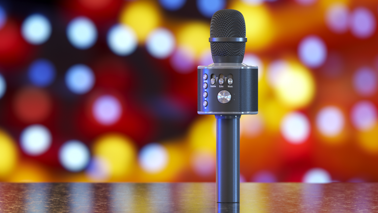 Wireless Bluetooth Mic for Karaoke 3D model