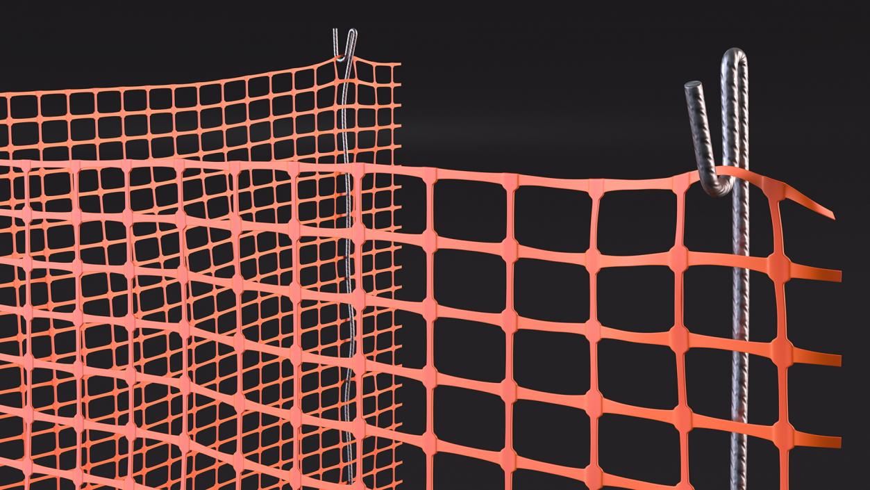 3D model Barrier Mesh Fence Corner