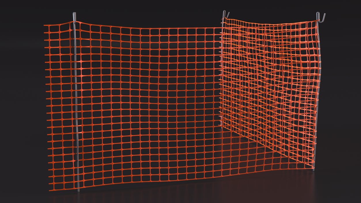 3D model Barrier Mesh Fence Corner