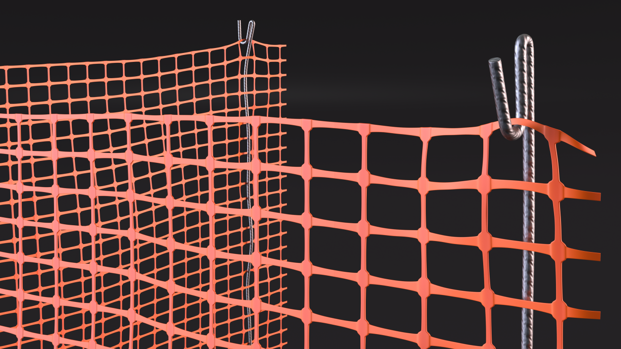 3D model Barrier Mesh Fence Corner