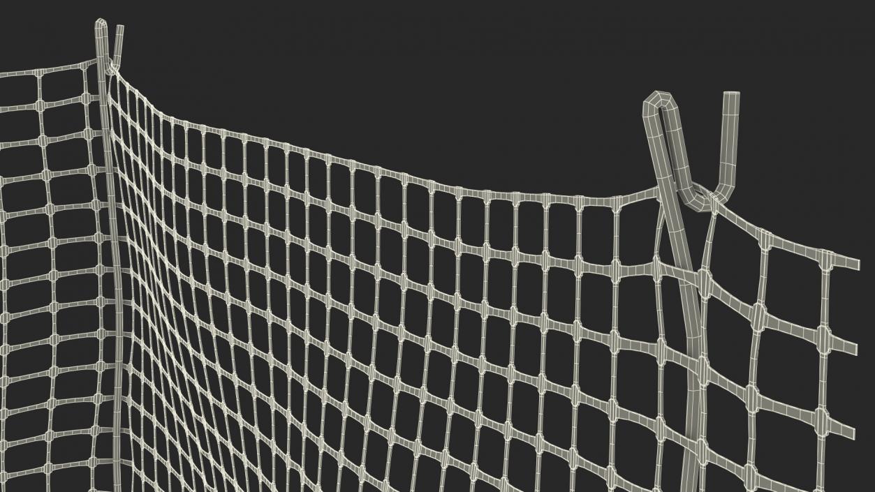 3D model Barrier Mesh Fence Corner