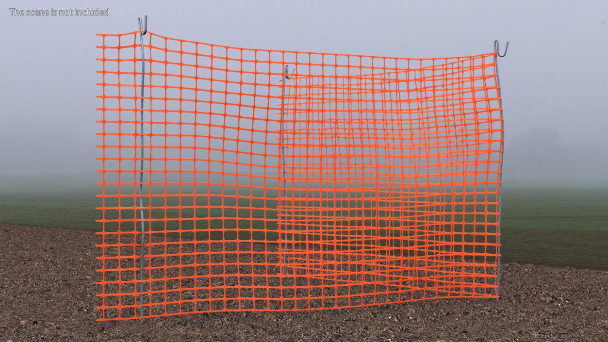 3D model Barrier Mesh Fence Corner