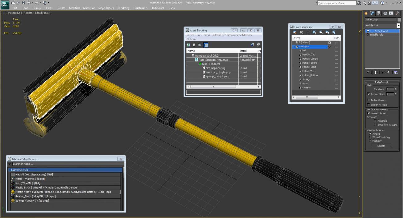 3D Auto Squeegee model