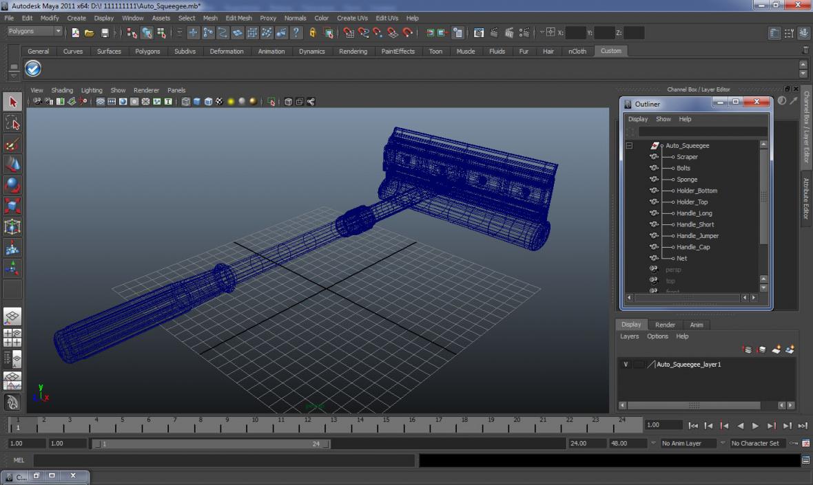 3D Auto Squeegee model