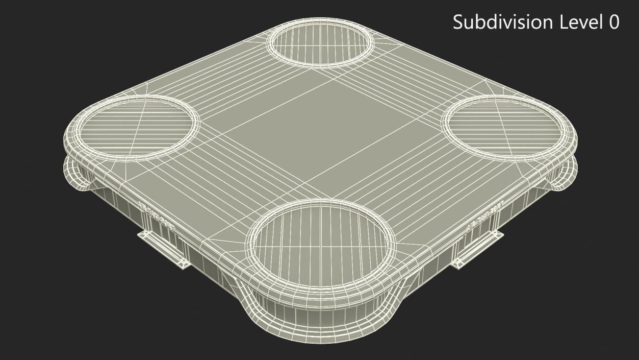 Air Taxi Port 4 Landing Zones 3D model