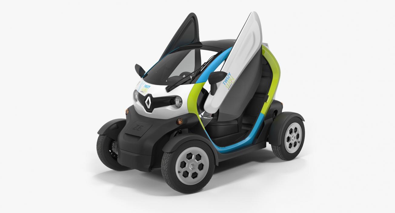 3D Rigged Electric Cars Collection 3 model