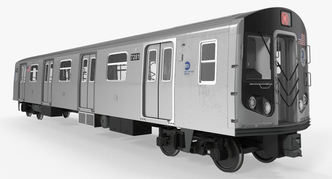 New York City Subway Car R160 3D model