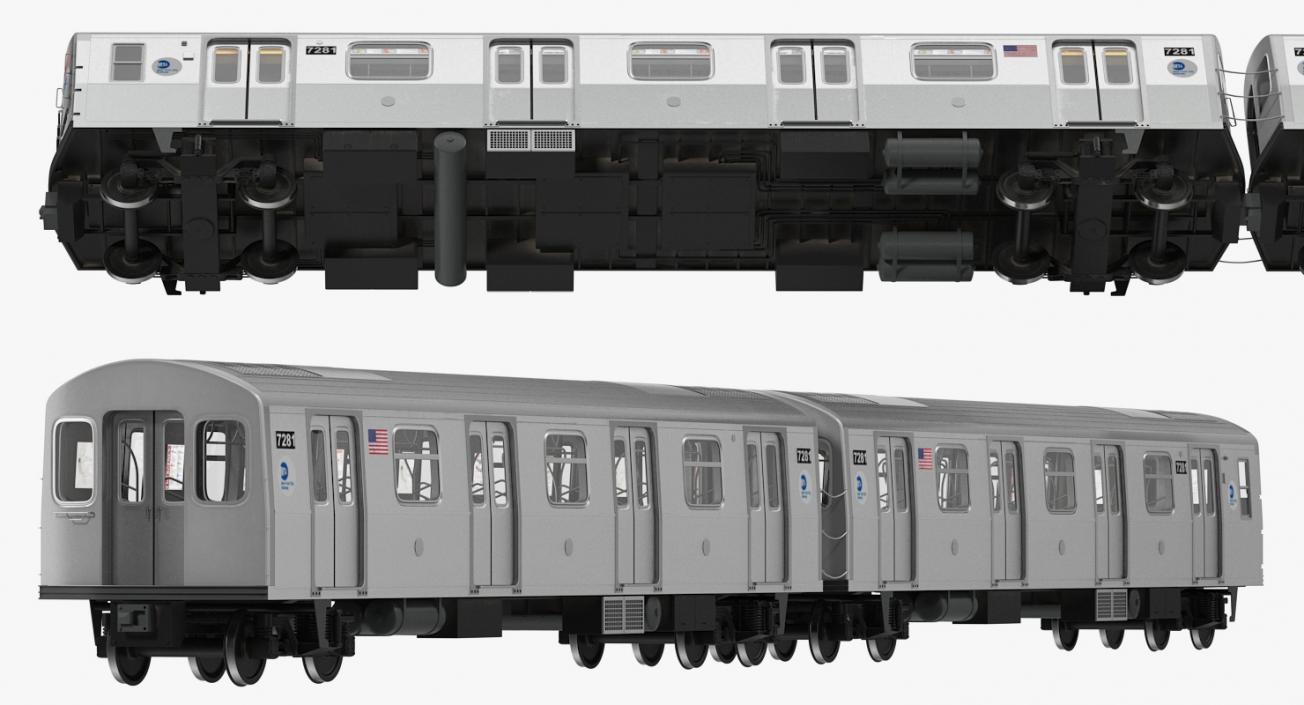 New York City Subway Car R160 3D model