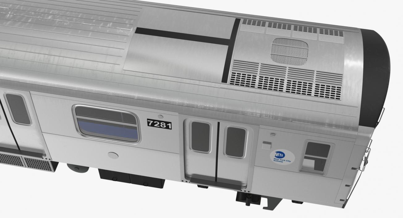 New York City Subway Car R160 3D model