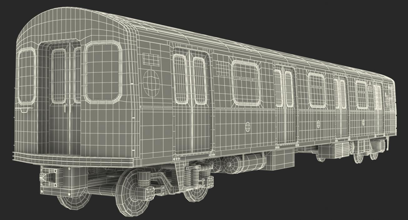 New York City Subway Car R160 3D model