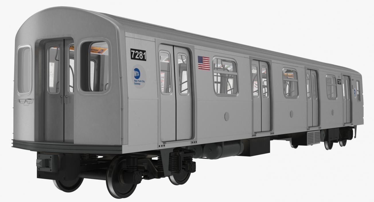 New York City Subway Car R160 3D model