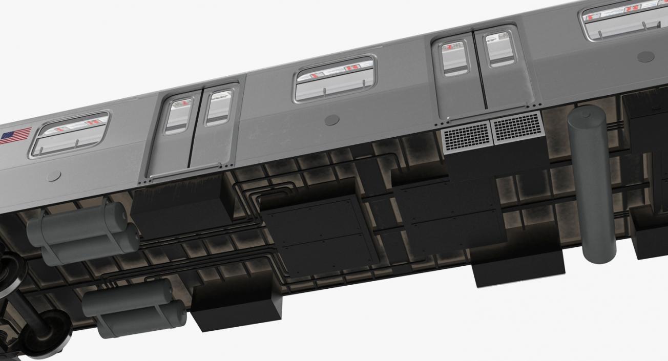 New York City Subway Car R160 3D model