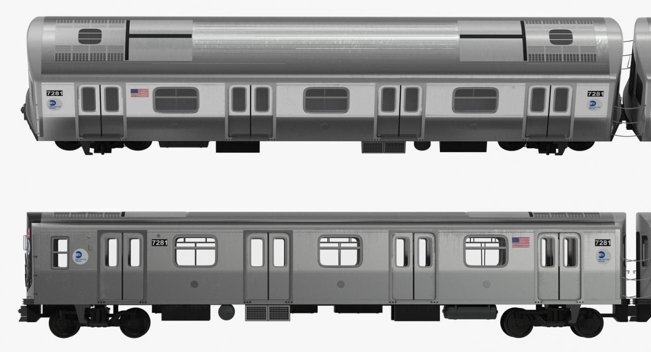 New York City Subway Car R160 3D model