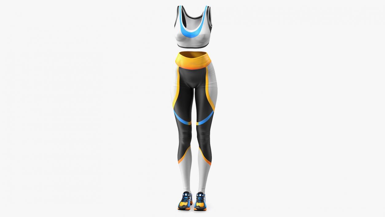 3D Fitness Women Wear model