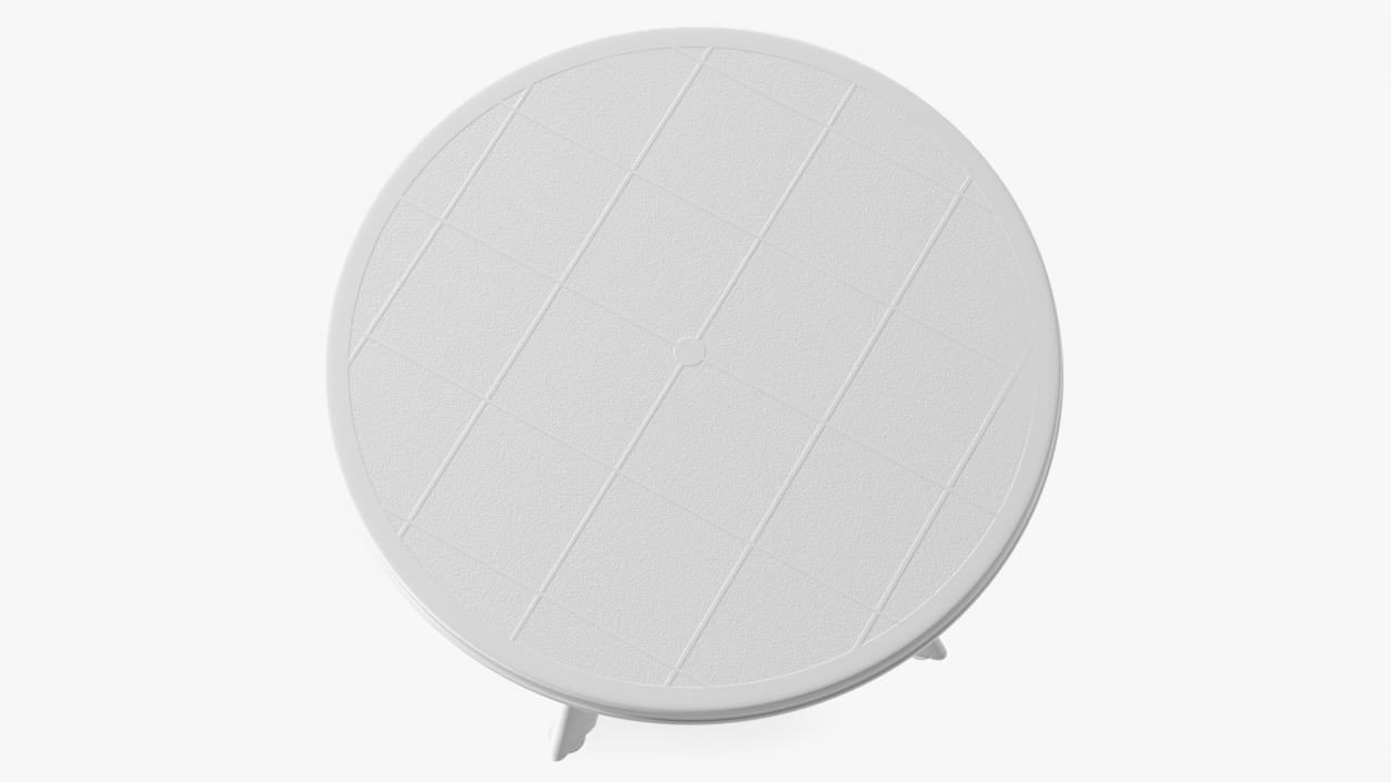 Plastic Table White 3D model