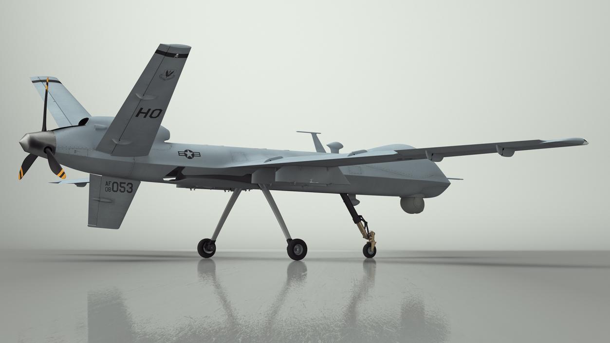 3D Unmanned Aerial Vehicle MQ-9 Reaper Drone Rigged model