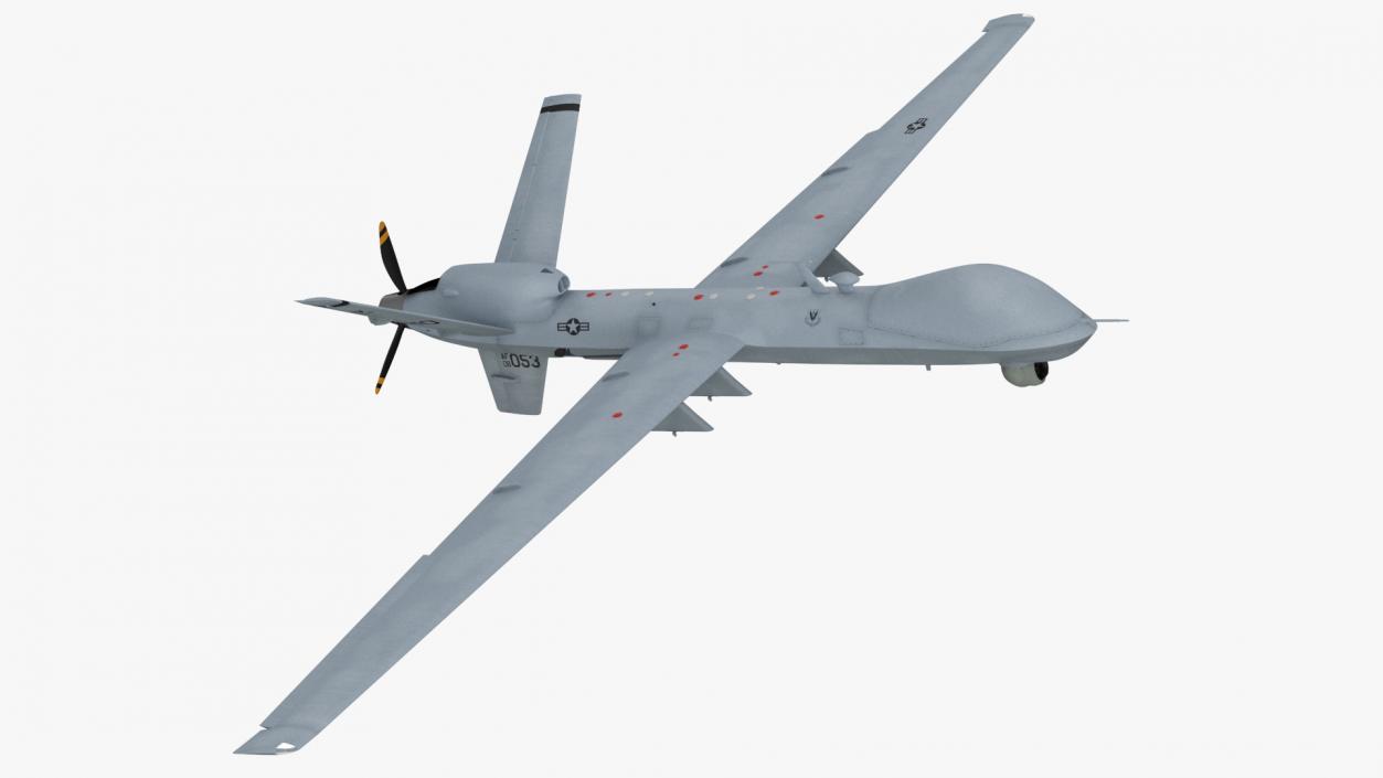 3D Unmanned Aerial Vehicle MQ-9 Reaper Drone Rigged model