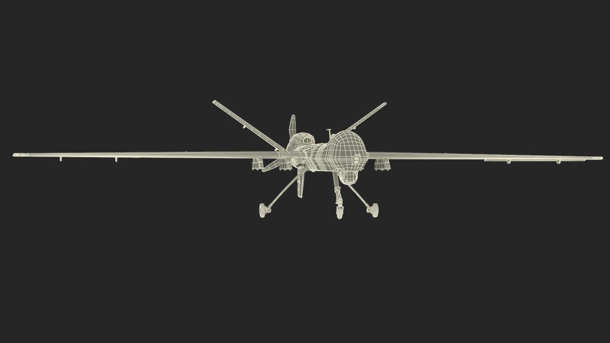 3D Unmanned Aerial Vehicle MQ-9 Reaper Drone Rigged model