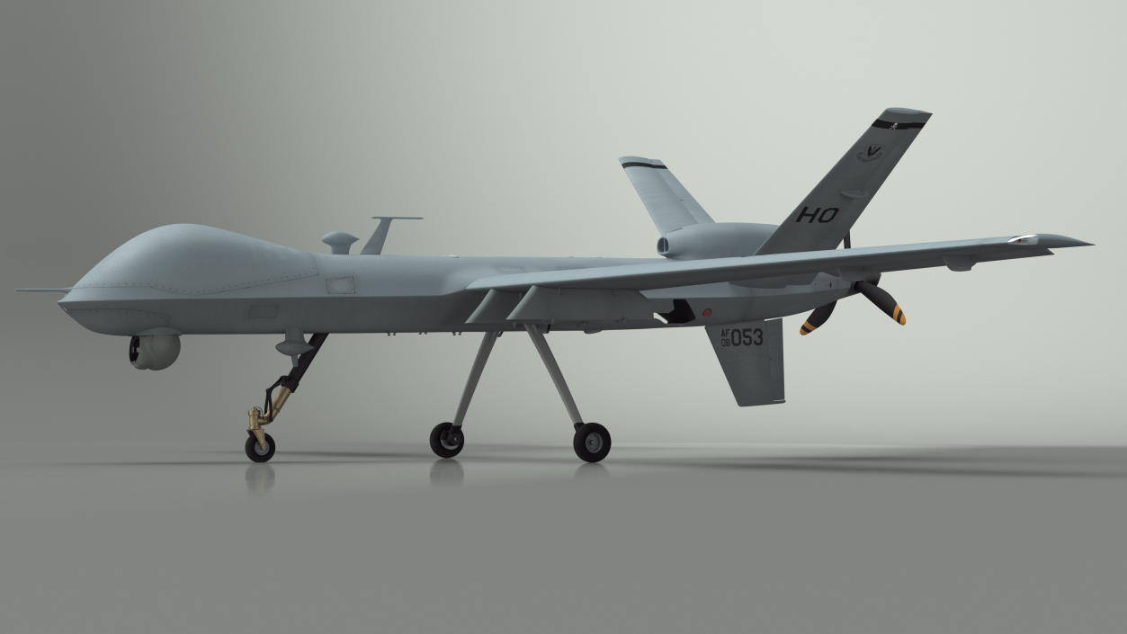 3D Unmanned Aerial Vehicle MQ-9 Reaper Drone Rigged model