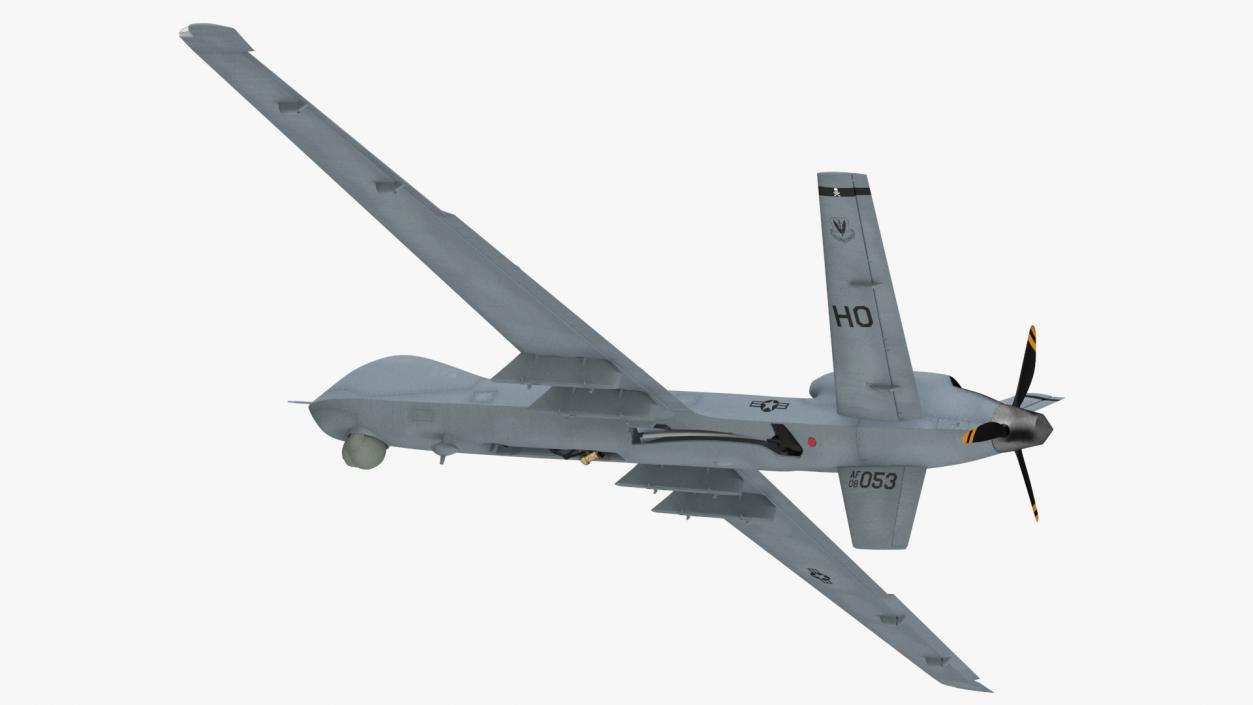 3D Unmanned Aerial Vehicle MQ-9 Reaper Drone Rigged model