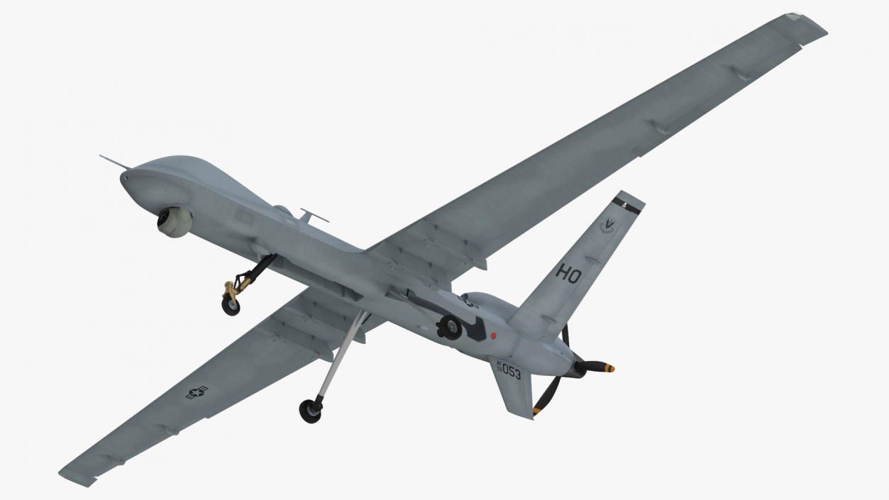 3D Unmanned Aerial Vehicle MQ-9 Reaper Drone Rigged model