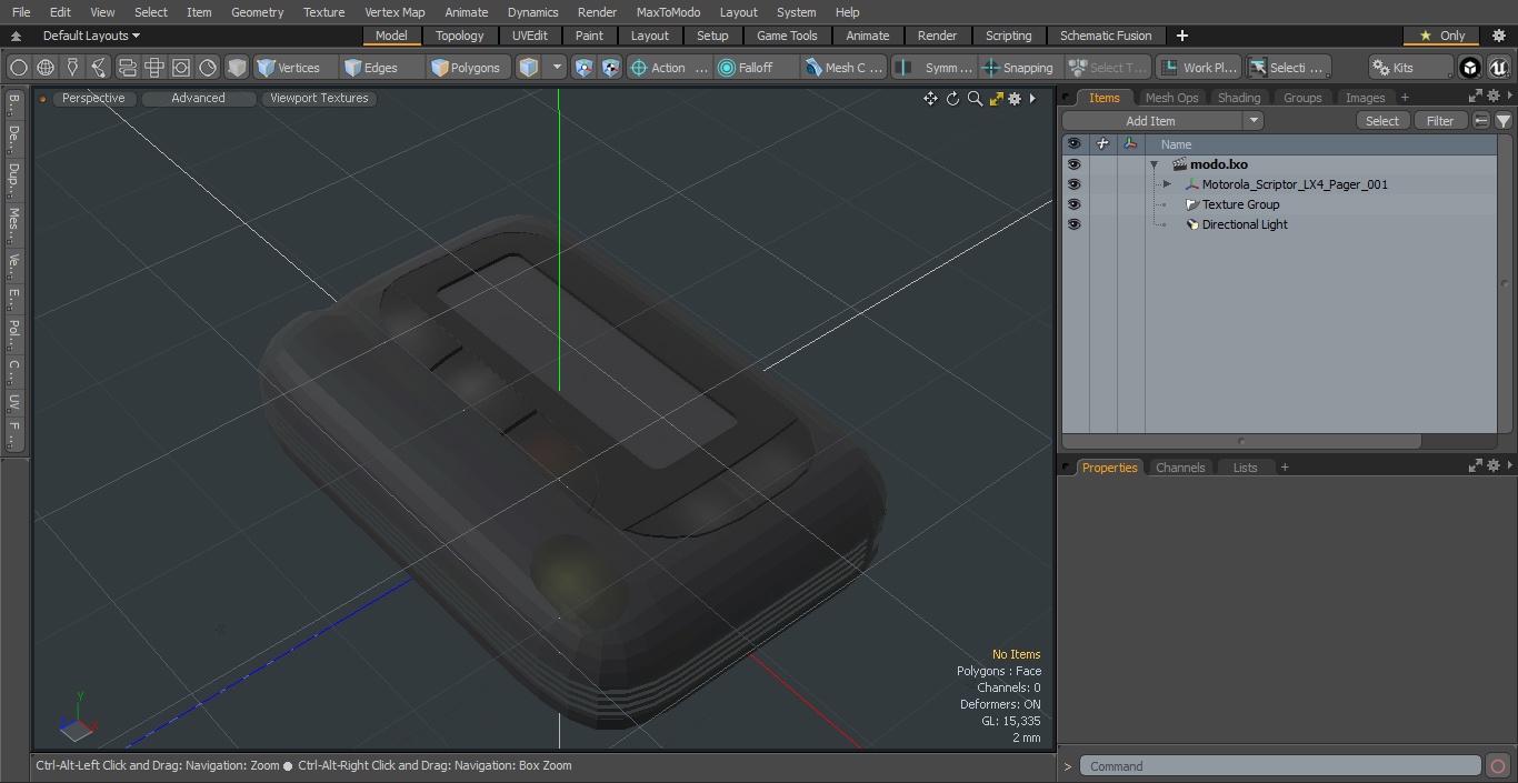 Motorola Scriptor LX4 Pager 3D