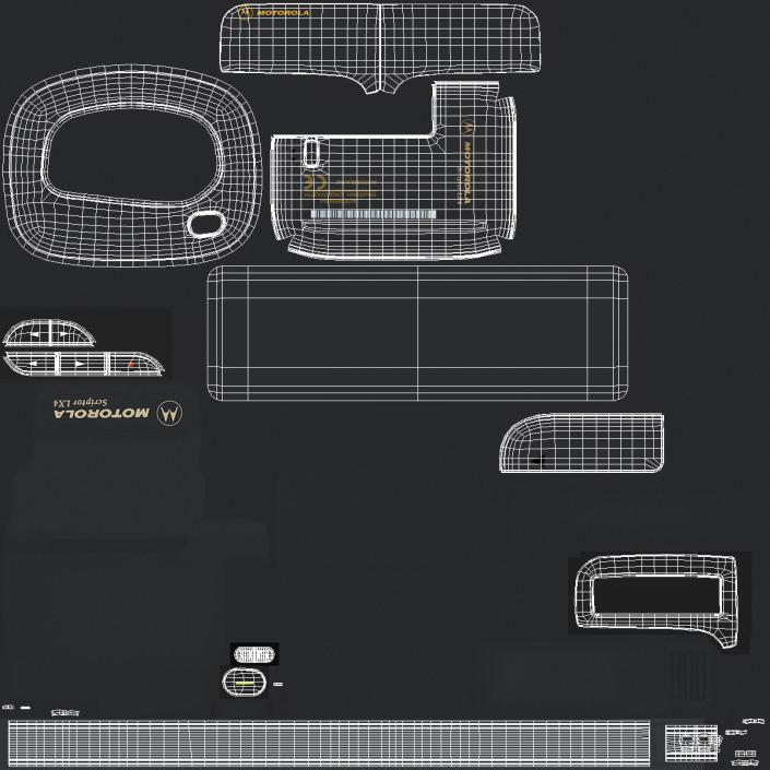 Motorola Scriptor LX4 Pager 3D