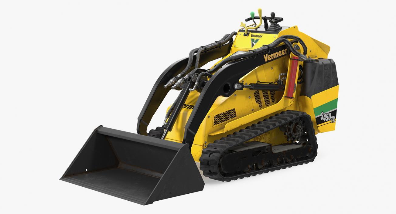 Vermeer S450TX Loader with Bucket Dirty 3D model