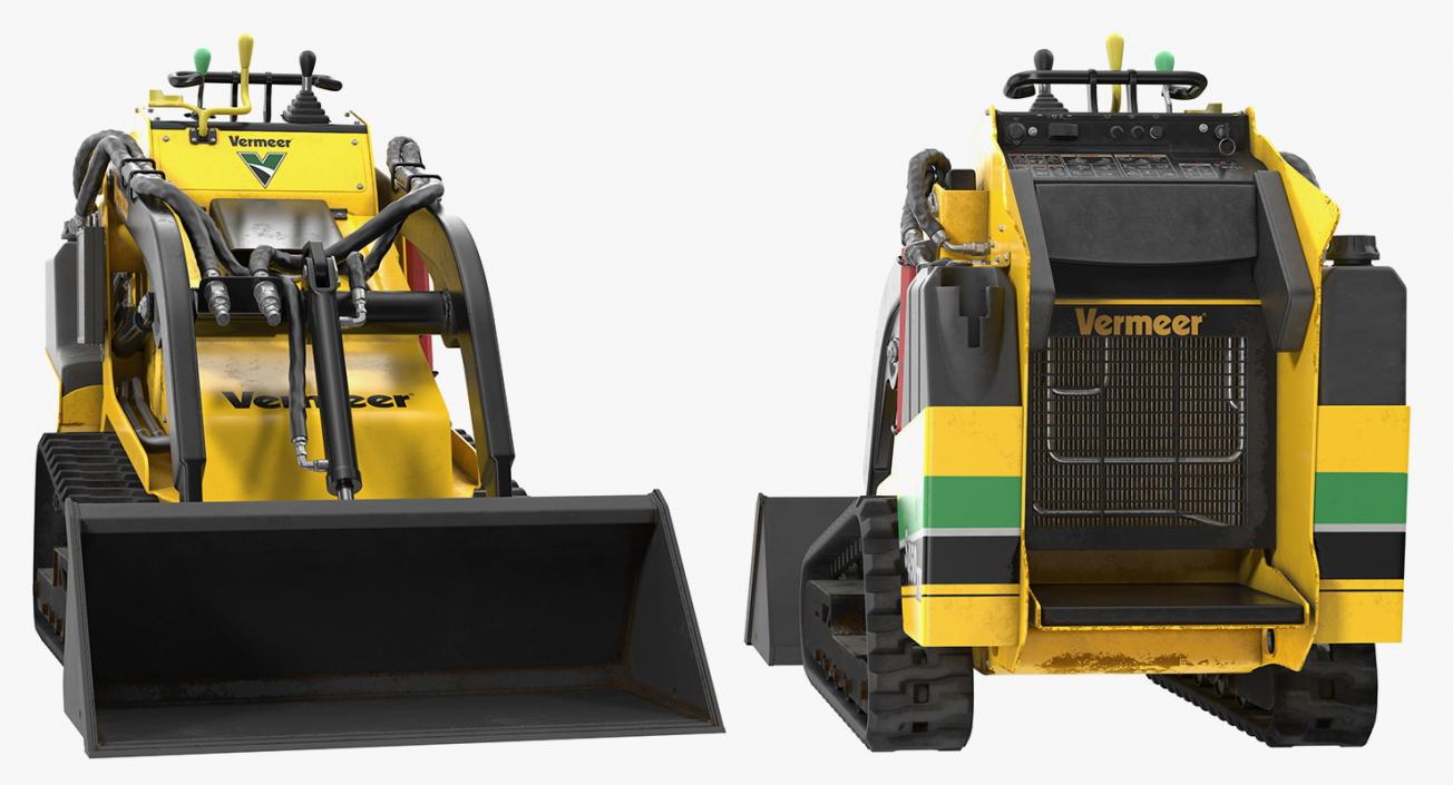 Vermeer S450TX Loader with Bucket Dirty 3D model