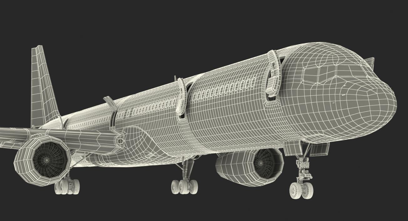 3D model Boeing 757-300 Generic with Cabin Rigged