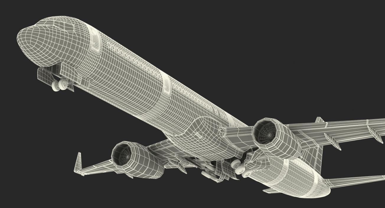 3D model Boeing 757-300 Generic with Cabin Rigged