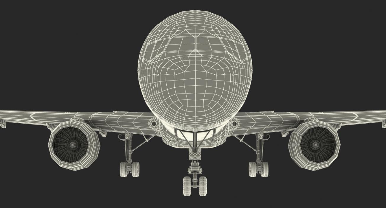 3D model Boeing 757-300 Generic with Cabin Rigged