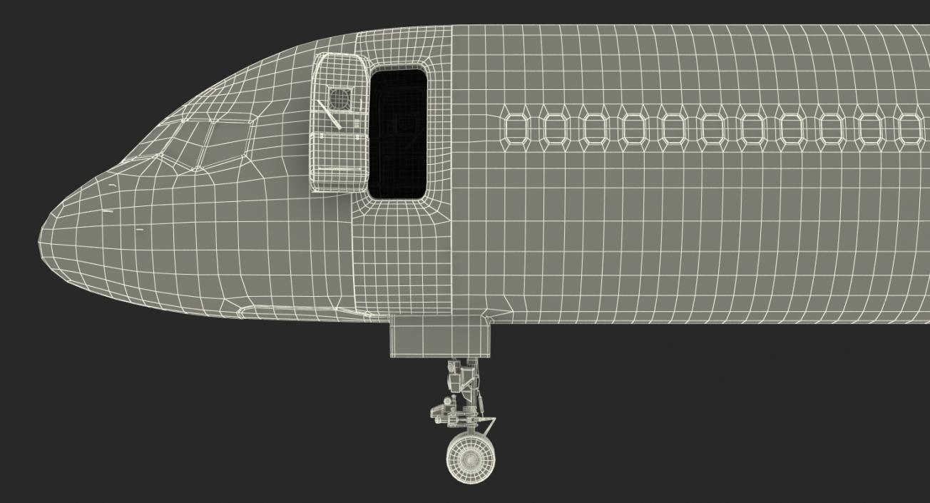 3D model Boeing 757-300 Generic with Cabin Rigged