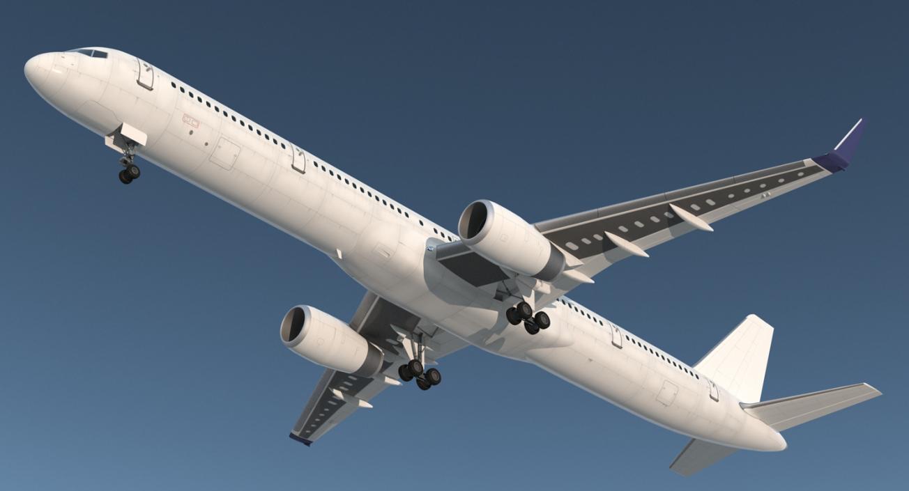 3D model Boeing 757-300 Generic with Cabin Rigged