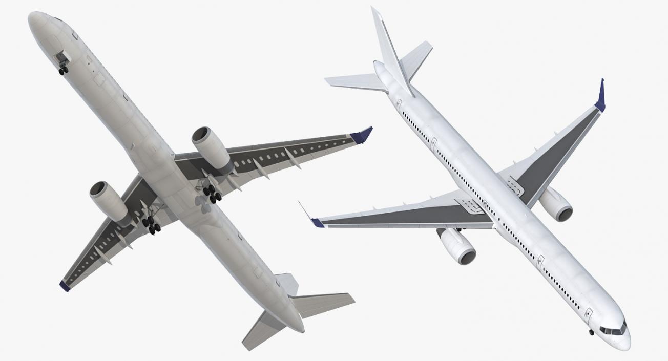 3D model Boeing 757-300 Generic with Cabin Rigged