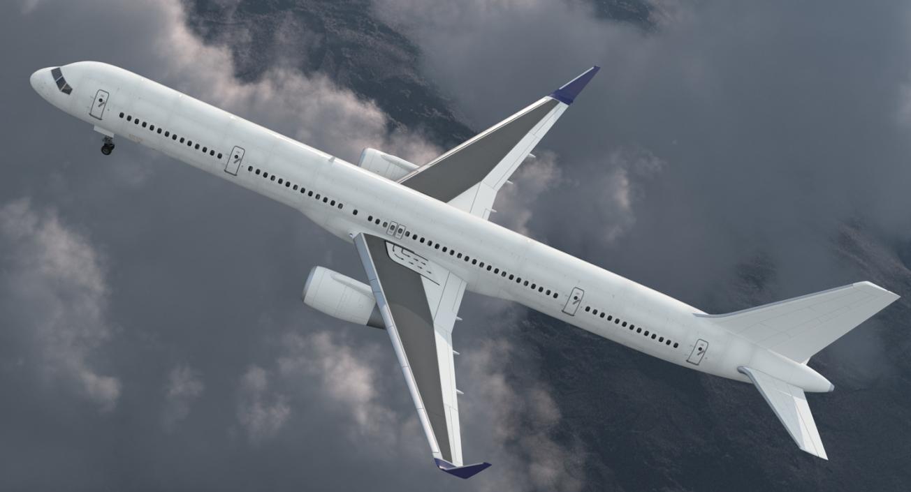 3D model Boeing 757-300 Generic with Cabin Rigged