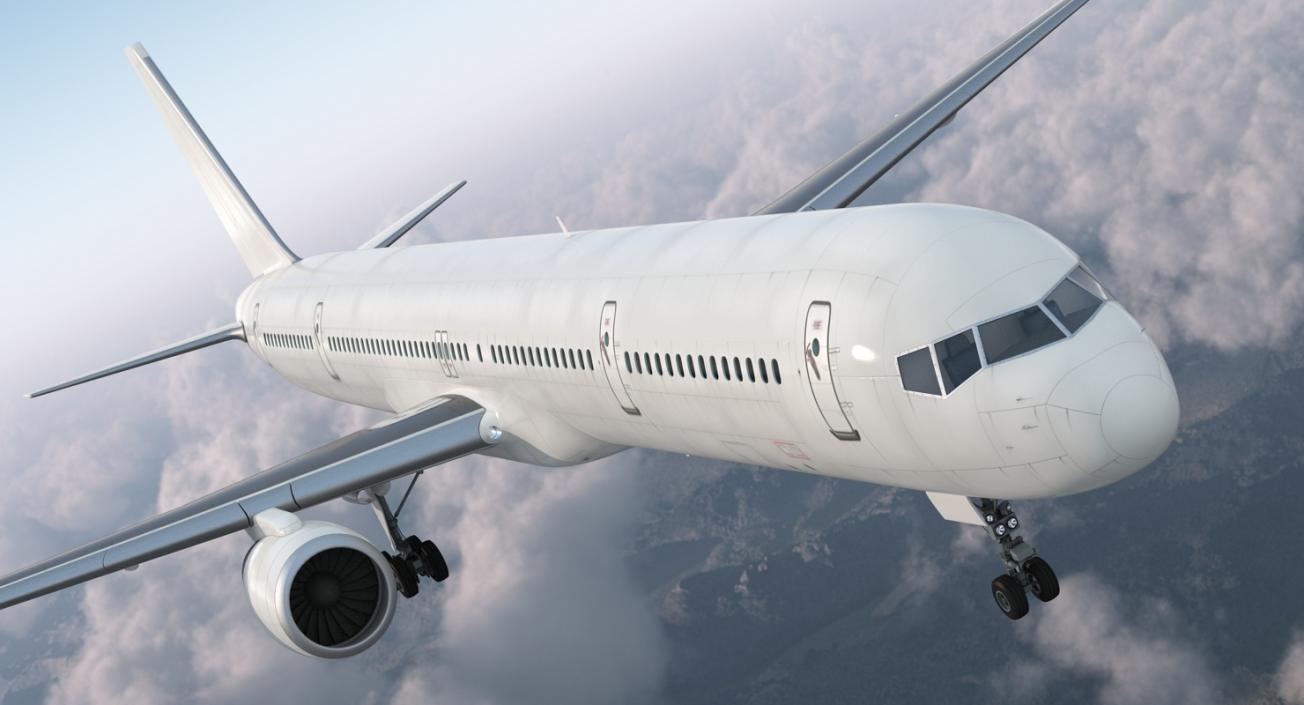 3D model Boeing 757-300 Generic with Cabin Rigged