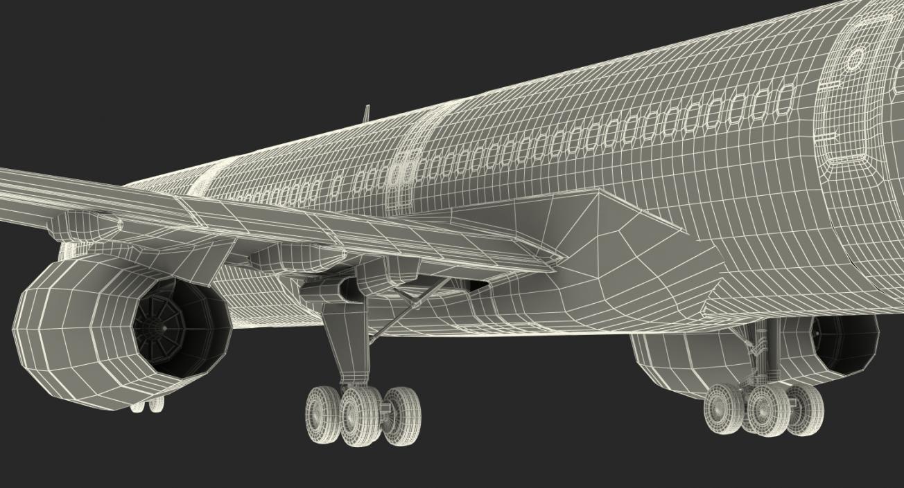 3D model Boeing 757-300 Generic with Cabin Rigged