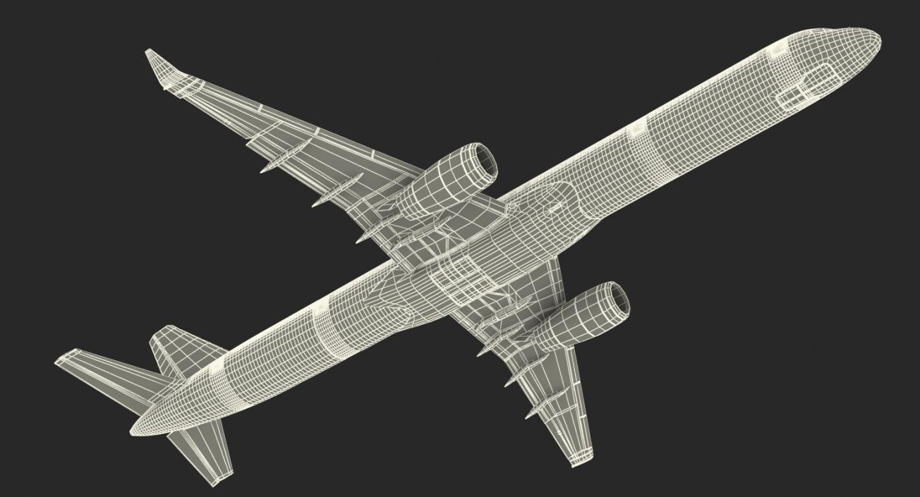 3D model Boeing 757-300 Generic with Cabin Rigged