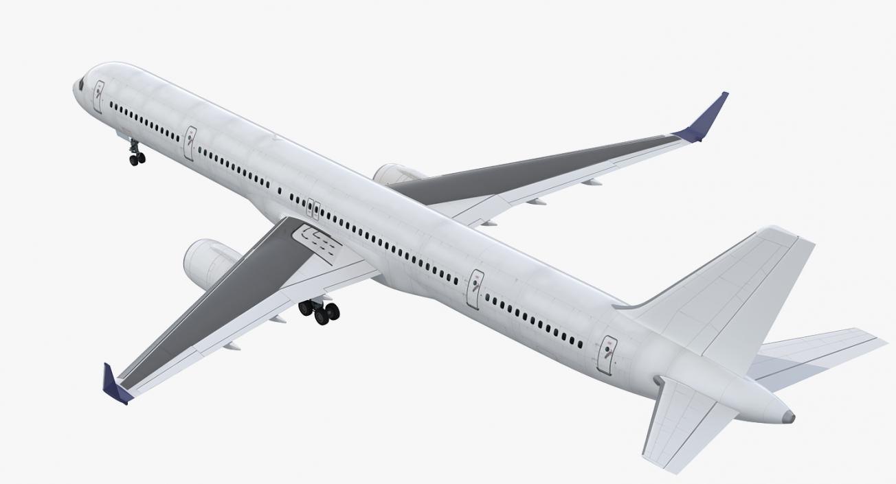 3D model Boeing 757-300 Generic with Cabin Rigged