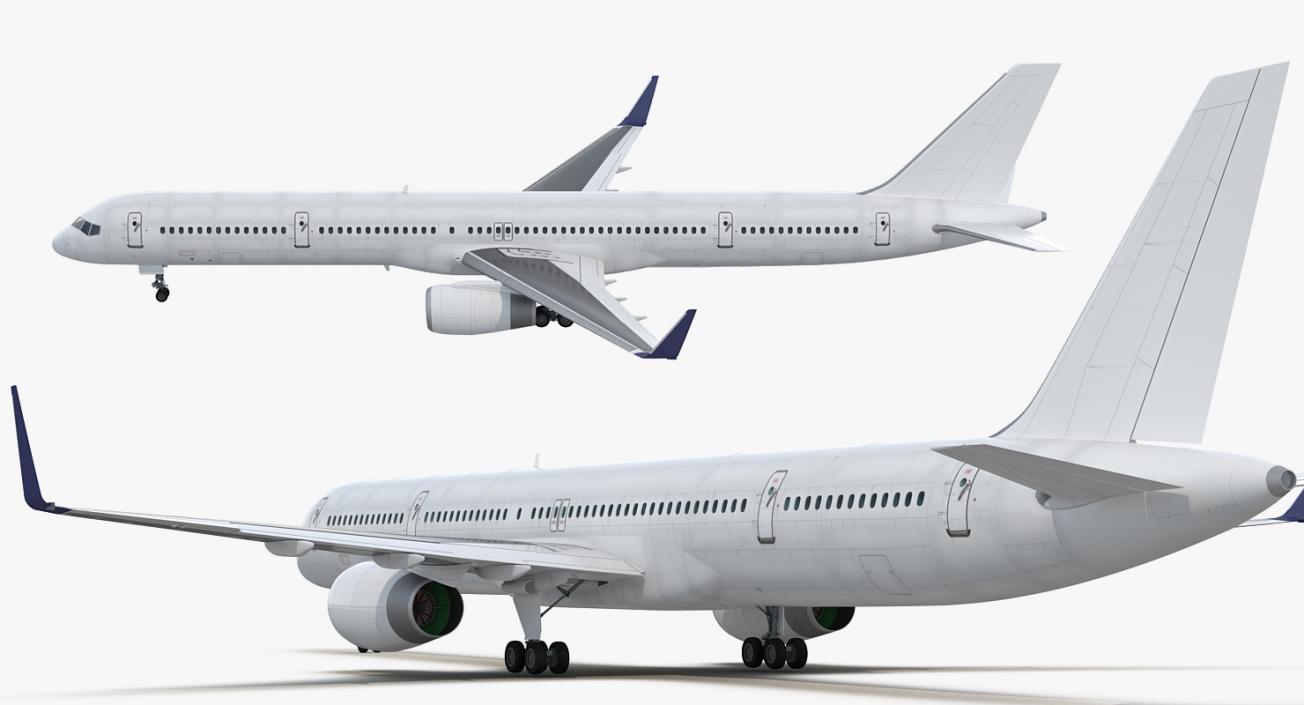 3D model Boeing 757-300 Generic with Cabin Rigged