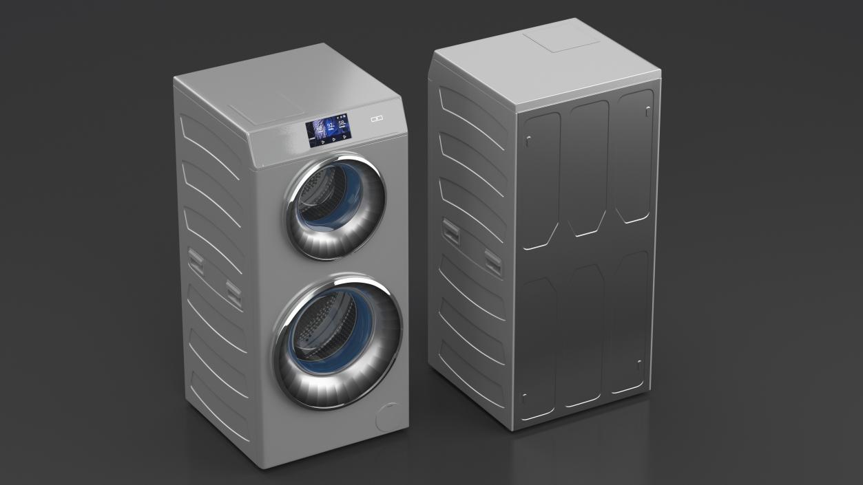 Duo Washer Dryer Machine 3D model