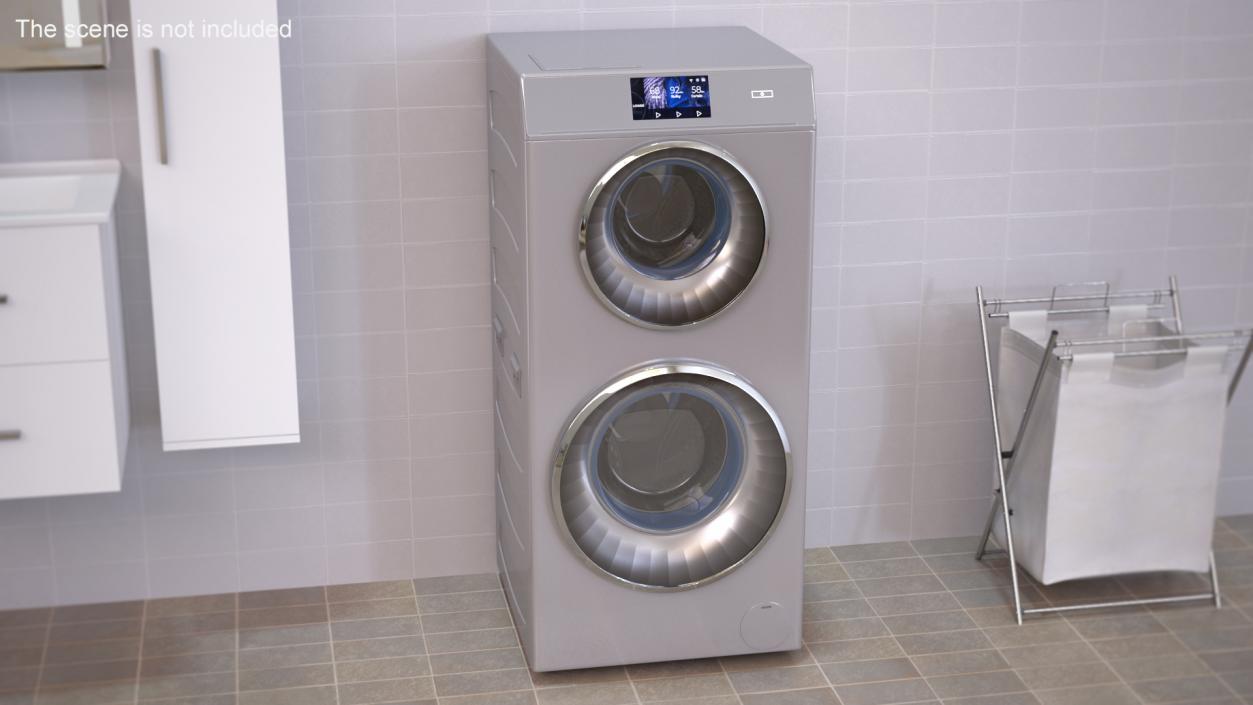 Duo Washer Dryer Machine 3D model