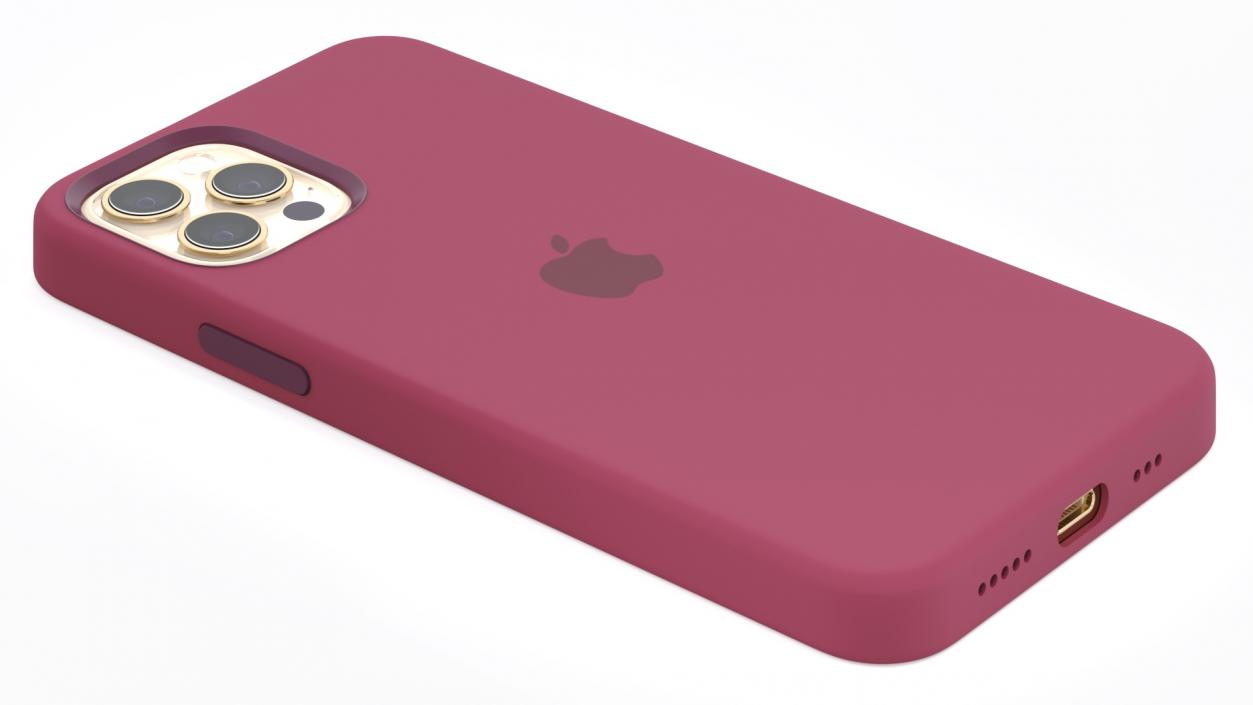 3D model Apple iPhone 12 with Silicone Case Collection