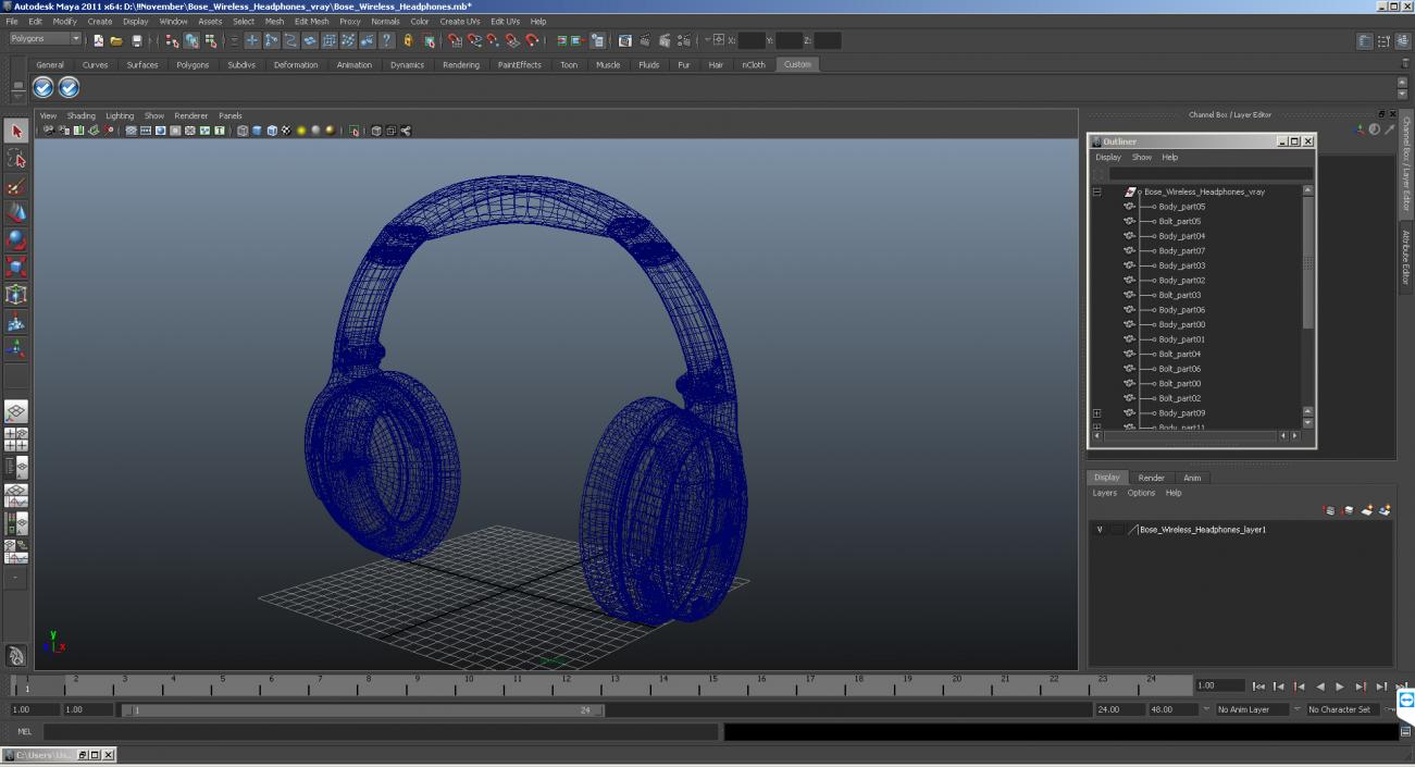 Bose Wireless Headphones 3D model