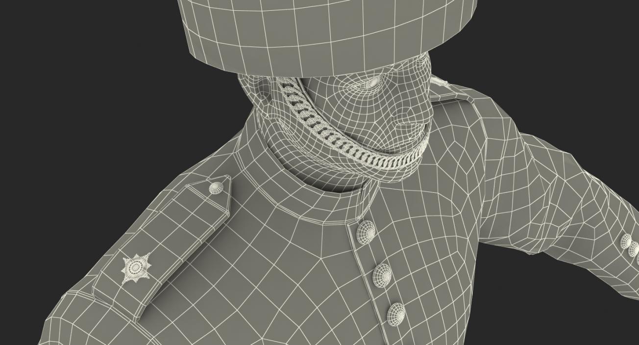 British Royal Guard Soldier Rigged 3D model