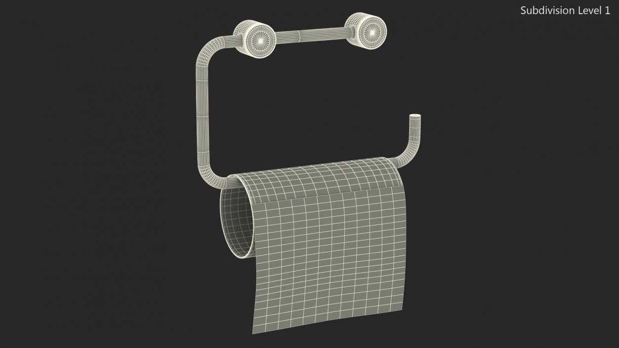 No Toilet Paper Message Sorry 3D model