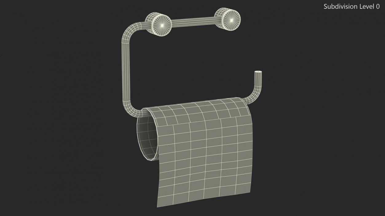 No Toilet Paper Message Sorry 3D model