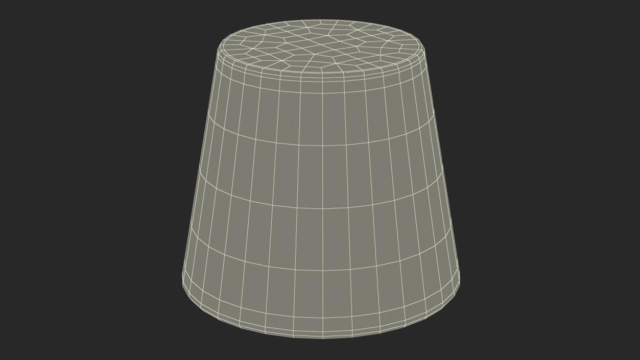 3D model Plant Pot Covered with Pebbles