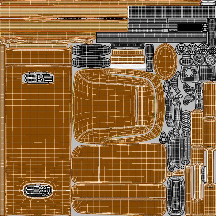 3D Softside Rolling Luggage Orange